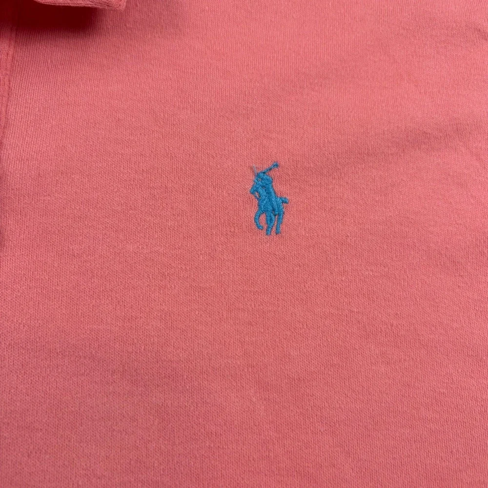 Polo Ralph Lauren Polo Shirt Men XL Pink Vintage Made in USA Cotton Pony Logo